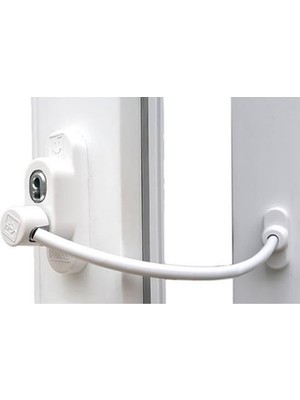 Penkid Kablolu Pvc Pencere Emniyet Kilidi Beyaz