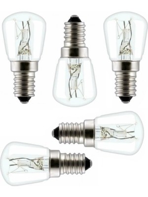 Parmis Hibsan Uyumlu Ankastre Davlumbaz Buzdolabı Fırın 15 Watt Mini Halojen Ampül 5 Adet