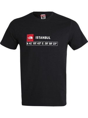 The North Face M S/s Gps Tee  Istanbul Erkek Günlük Tişört NF0A7ZC2JK31 Siyah