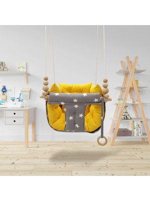 Özlem Eylem Kurt Astariaart Gri Yıldız Sarı Kombin Puffy Swing