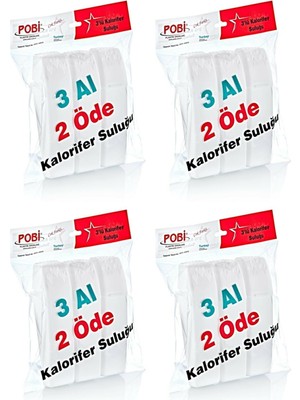 Pobi 3'lü Kalorifer Suluğu - 4 Paket