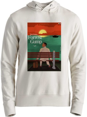 Muggkuppa Forrest Gump Resim Baskılı Ekru Sweatshirt