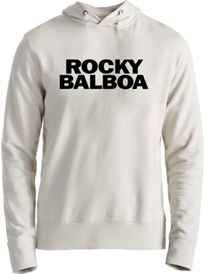 Muggkuppa Rocky Balboa Baskılı Ekru Sweatshirt