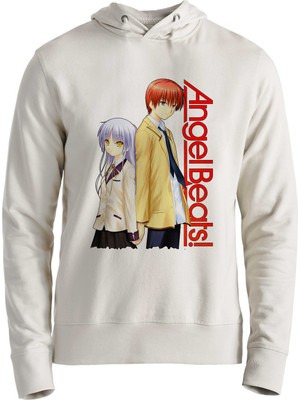Muggkuppa Angel Beats Baskılı Ekru Sweatshirt