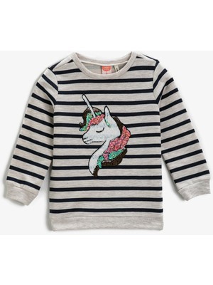 Koton Unicorn İşlemeli Sweatshirt