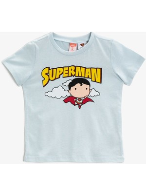 Koton Erkek Bebek Superman Tişört Lisanslı Baskılı Pamuklu