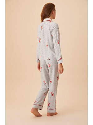 Suwen Flowery Maskulen Pijama Takımı