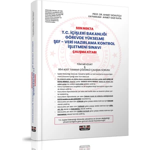 Son Nokta T.C. İçişleri Bakanlığı Gys Şef-Veri Hazırlama Kontrol İşletmeni Sınavı Çalışma Kitabı - Ahmet Nohutçu