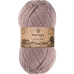 Melange Wool K713 Üzüm Suyu Yünlü El Örgü İpi 100 gr