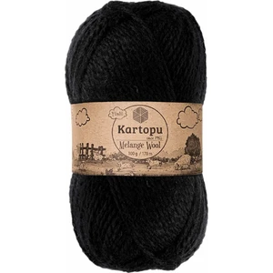 Melange Wool K940 Siyah Yünlü El Örgü İpi 100 gr