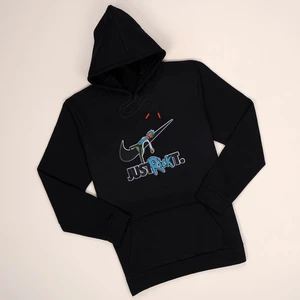 Kapşonlu Siyah Justrck Sweat