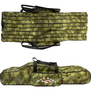 120 cm 4 Göz Olta Çantası Kamuflaj