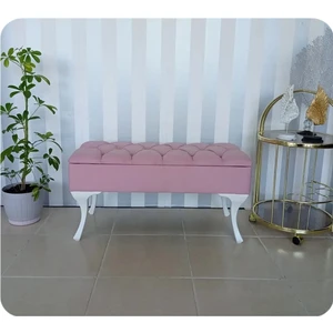 Lüks Yarım Sandıklı Modern Puf Bench Ayakucu Koltuk 100 cm