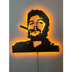 Che Guevara LED Işıklı Ahşap Tablo
