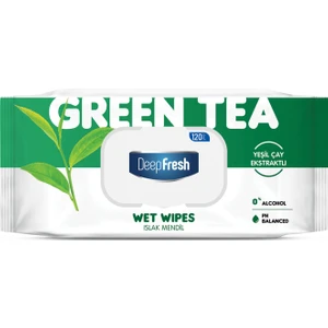 Deep Fresh Doğal Özlü Yeşil Çay Islak Mendil 120 Yaprak