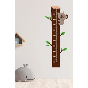 Echo Home Çocuk Odası Ağaçta Koala Temalı Boy Ölçüm Cetveli Duvar Sticker