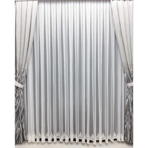 Issa Prede Grek Tül Nakışlı Sık Pile 1 / 3