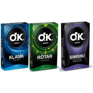 Prezervatif Klasik 10 Lu + Rötar 10 Lu + Sımsıkı 10 Lu