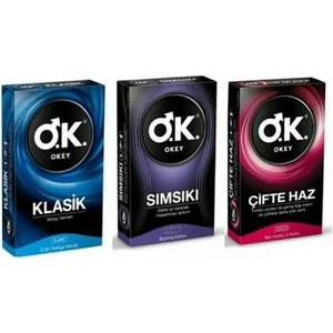 Prezervatif Klasik 10 Lu + Sımsıkı 10 Lu + Çifte Haz 10 Lu