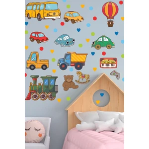 Echo Home Çocuk Odası Duvar Sticker Araçlar, Dekoratif Figürler ve Roketler