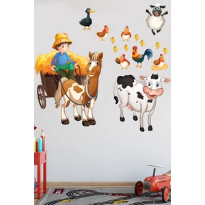 Echo Home Sevimli Çiftlik Hayvanları Temalı Çocuk Odası Duvar Sticker