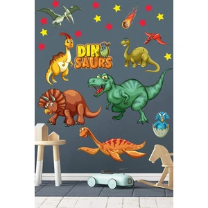 Echo Home Dinozor Çocuk Odası Duvar Sticker Seti Büyük Boy