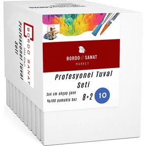 Bordo Sanat 10'lu Profesyonel Tuval Seti 30-30CM