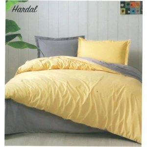 Colormix Tek Kişilik Nevresim Takımı Antrasit Hardal
