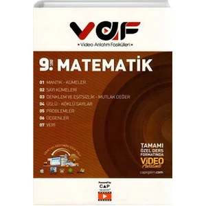 Çap Yayınları 2021 9. Sınıf Vaf Matematik Video Anlatımlı Fasiküller