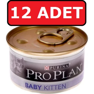 Proplan Baby Kitten Tavuklu Yavru Kedi Konservesi Yaş Mama 12  x 85 gr