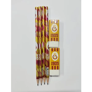 Galatasaray Kurşun Kalem ve Silgi Seti