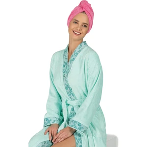 Havlu Saç Kurulama Bonesi - Düğmeli - Mikrofiber - Pembe