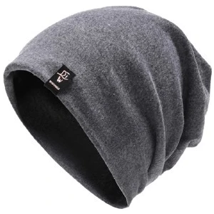 Ur Store Erkek Sonbahar ve Kış Mevsimi Ince Kesit Pamuk Şapka Bere - Koyu Gri (Yurt Dışından)