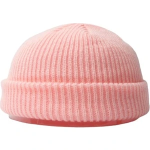Ur Store Erkek Sonbahar ve Kış Mevsimi Kısa Yün Şapka Bere - Pembe (Yurt Dışından)