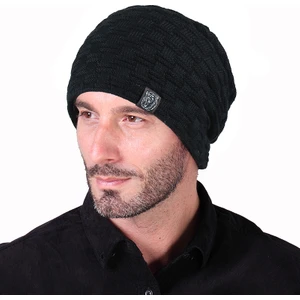 Ur Store Erkek Sonbahar ve Kış Mevsimi Kadife Örgü Şapka Bere - Siyah (Yurt Dışından)