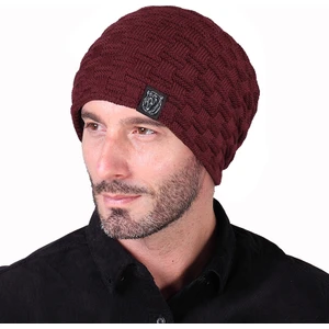 Ur Store Erkek Sonbahar ve Kış Mevsimi Kadife Örgü Şapka Bere - Kırmızı (Yurt Dışından)