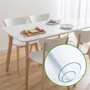 Ceren Muşamba Masa Örtüsü Şeffaf Pvc 2,5 mm Kalın 90 cm Masa Örtüsü Koruyucu