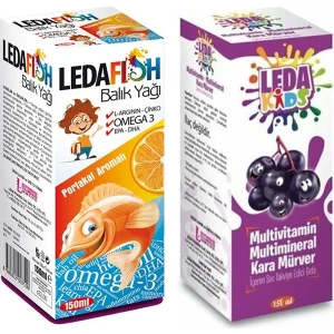 Ledafish Balık Yağı 150 Ml+Ledakids Sambu Kara Mürver Ekstresi 125 Ml