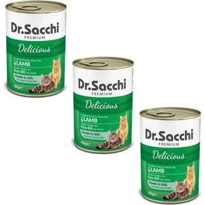 Dr. Sacchi Dr.sacchi Kuzu Etli Kedi Konservesi 400 gr (3 Adet)