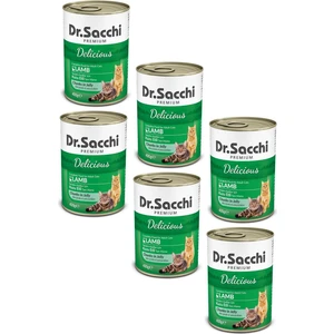 Dr. Sacchi Dr.sacchi Kuzu Etli Kedi Konservesi 400 gr (6 Adet)