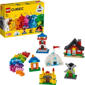 Classic 270 Parçalık Yapım Parçaları ve Evler Kutusu (11008) - Çocuklar İçin Yaratıcı Oyuncak Yapım Seti