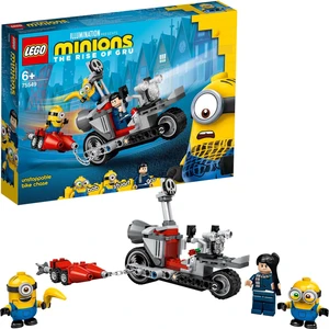 Minions Durdurulamaz Motosiklet Takibi 75549 - Çocuklar İçin Yaratıcı Oyuncak Yapım Seti (136 Parça)