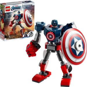 LEGO® Marvel Avengers Klasik Kaptan Amerika Robot Zırhı 76168 - Koleksiyonluk Süper Kahraman Oyuncak Yapım Seti (121 Parça)