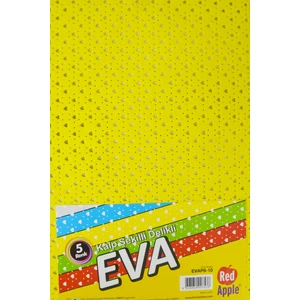 Red Apple  A4 Kalp Şekilli Eva 5 Renk 10'lu