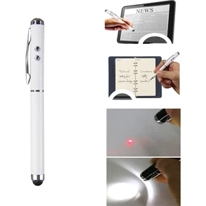 At-16 4 in 1 Çok Fonksiyonlu Cep Telefonu Pen İçinde Beyaz (Yurt Dışından)