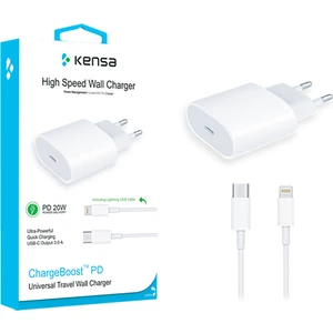 PW-200 USB C Lightning Sarj Seyahat Sarj Cihazı