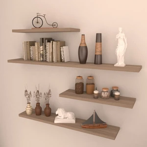 4 Lü Gizli Bağlantılı Raf Set  80 x 60 x 40 x 40  Cordoba  Mat