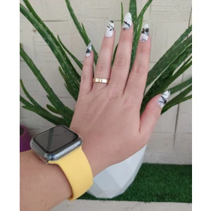 12 Li  Silikon  Yapışkanlı Badem Model Takma Tırnak (  Mermer Desenli )