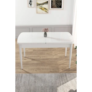 Concept Kor Serisi 70X114 Açılabilir Beyaz Mutfak Masası, Yemek Masası