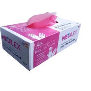 Medilex Pembe Pudrasız Tpe Eldiven (S) 100'LÜ x 20 Kutu - 1 Koli